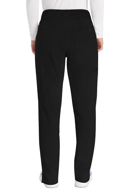 Women's Natural Rise Tapered Leg Pull-On Pant - Black