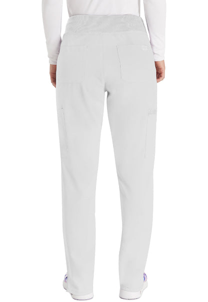 Women's Natural Rise Tapered Leg Pull-On Pant - White