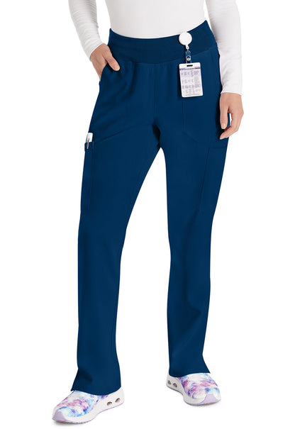 Women's Natural Rise Tapered Leg Pull-On Pant - Navy