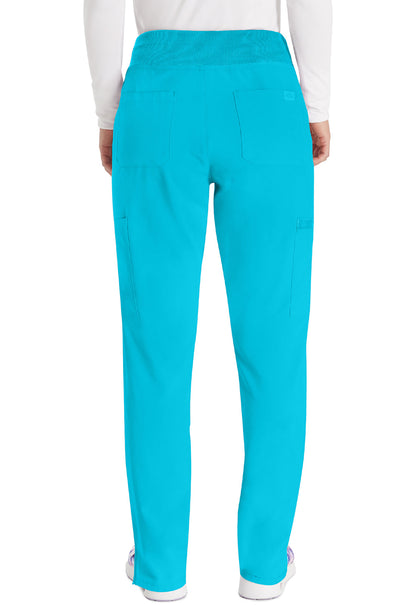 Women's Natural Rise Tapered Leg Pull-On Pant - Turquoise