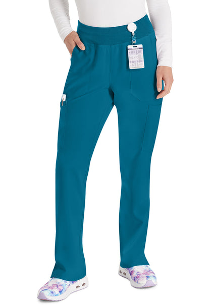 Women's Natural Rise Tapered Leg Pull-On Pant - Caribbean Blue