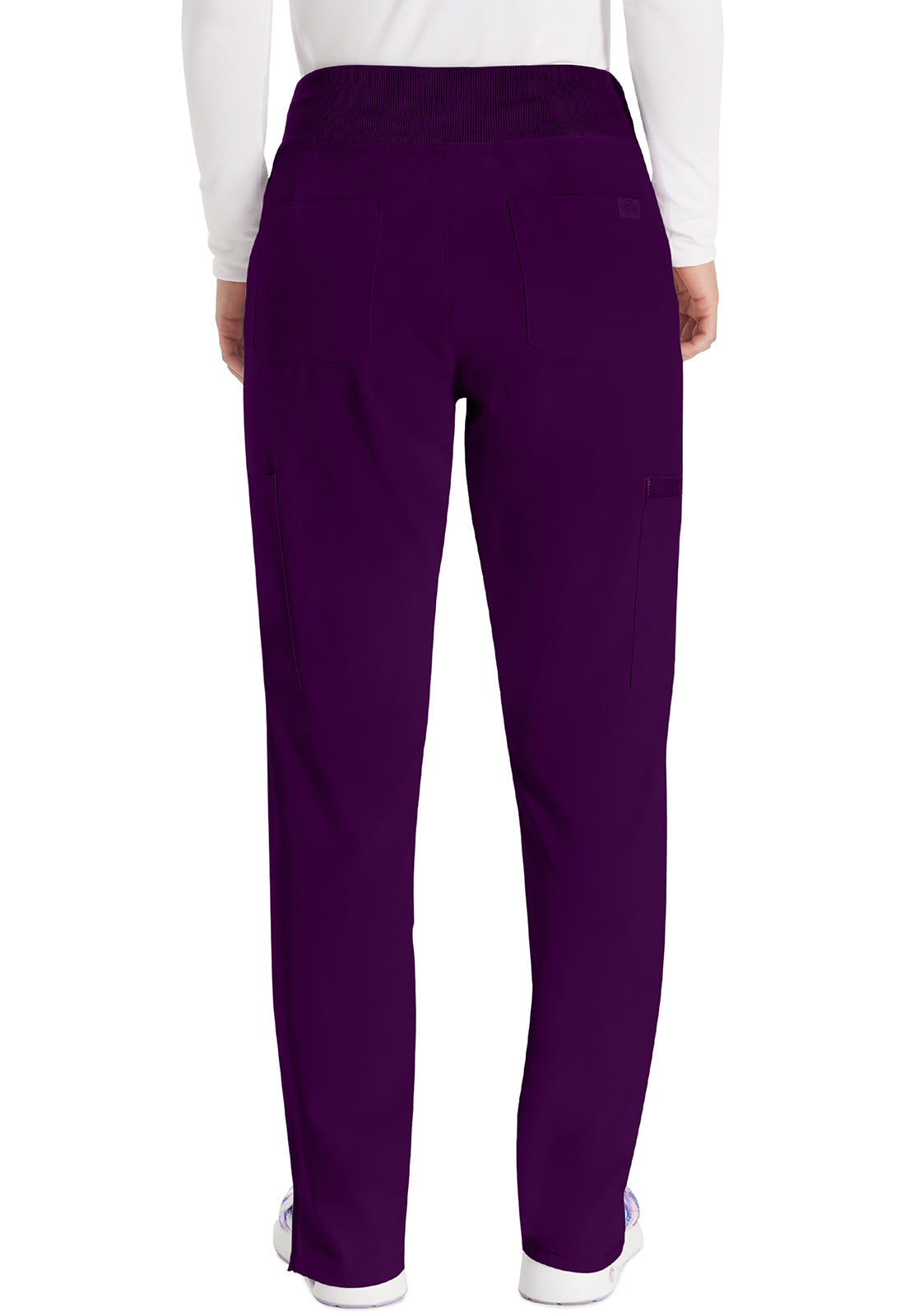 Women's Natural Rise Tapered Leg Pull-On Pant - Eggplant
