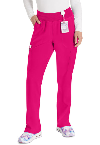 Women's Natural Rise Tapered Leg Pull-On Pant - Hot Pink