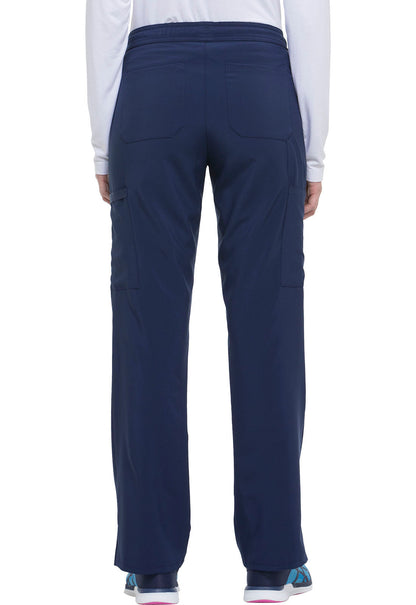Women's Mid Rise Straight Leg Drawstring Pant - Navy