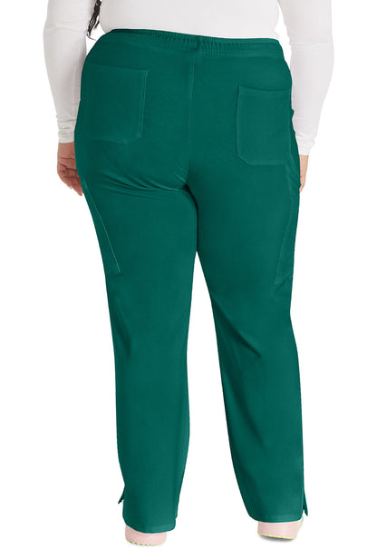 Women's Mid Rise Straight Leg Drawstring Pant - Hunter Green