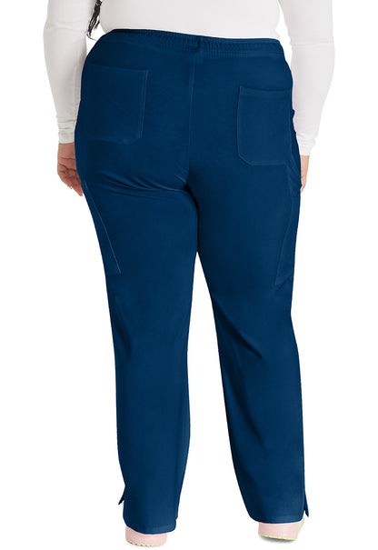 Women's Mid Rise Straight Leg Drawstring Pant - Navy