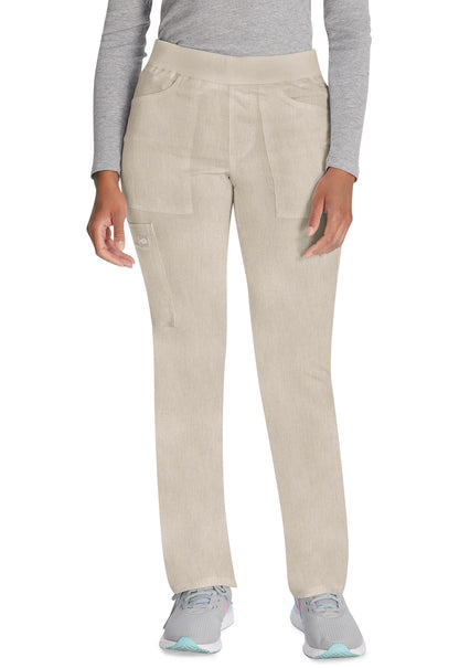 Women's Mid Rise Tapered Leg Pull-on Pant - Heather Blonde Wood