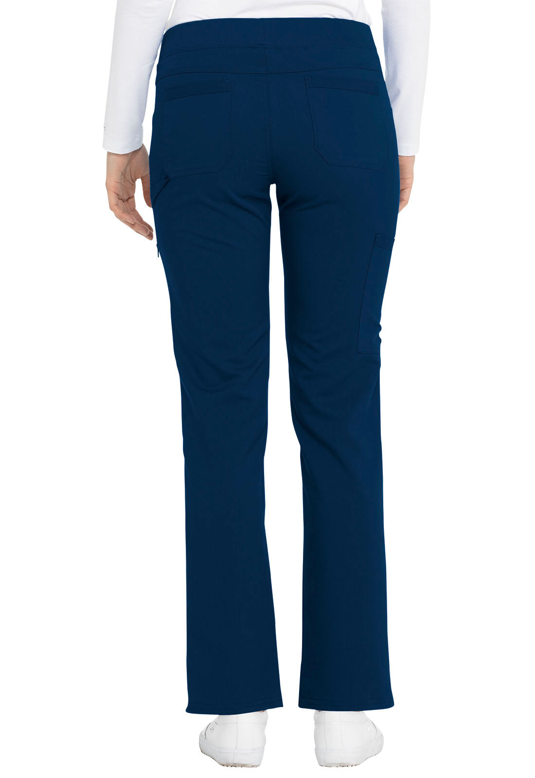 Women's Mid Rise Tapered Leg Pull-on Pant - Navy