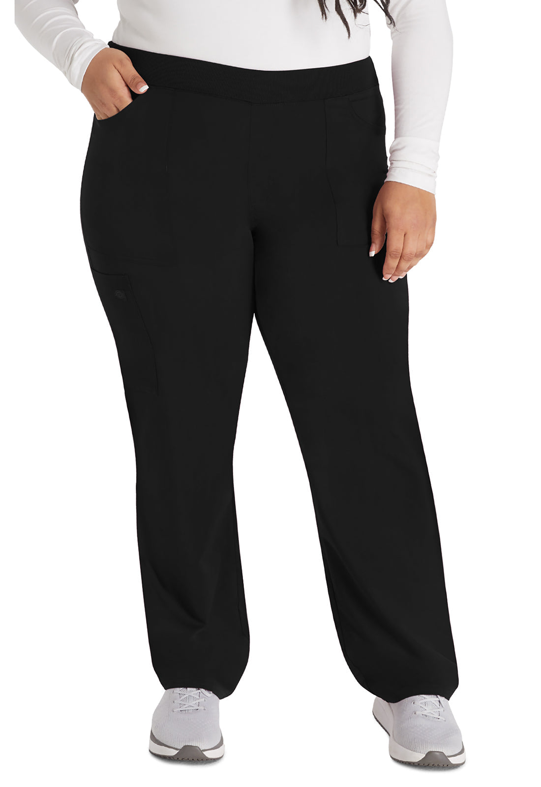 Women's Mid Rise Tapered Leg Pull-on Pant - Black