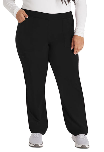 Women's Mid Rise Tapered Leg Pull-on Pant - Black
