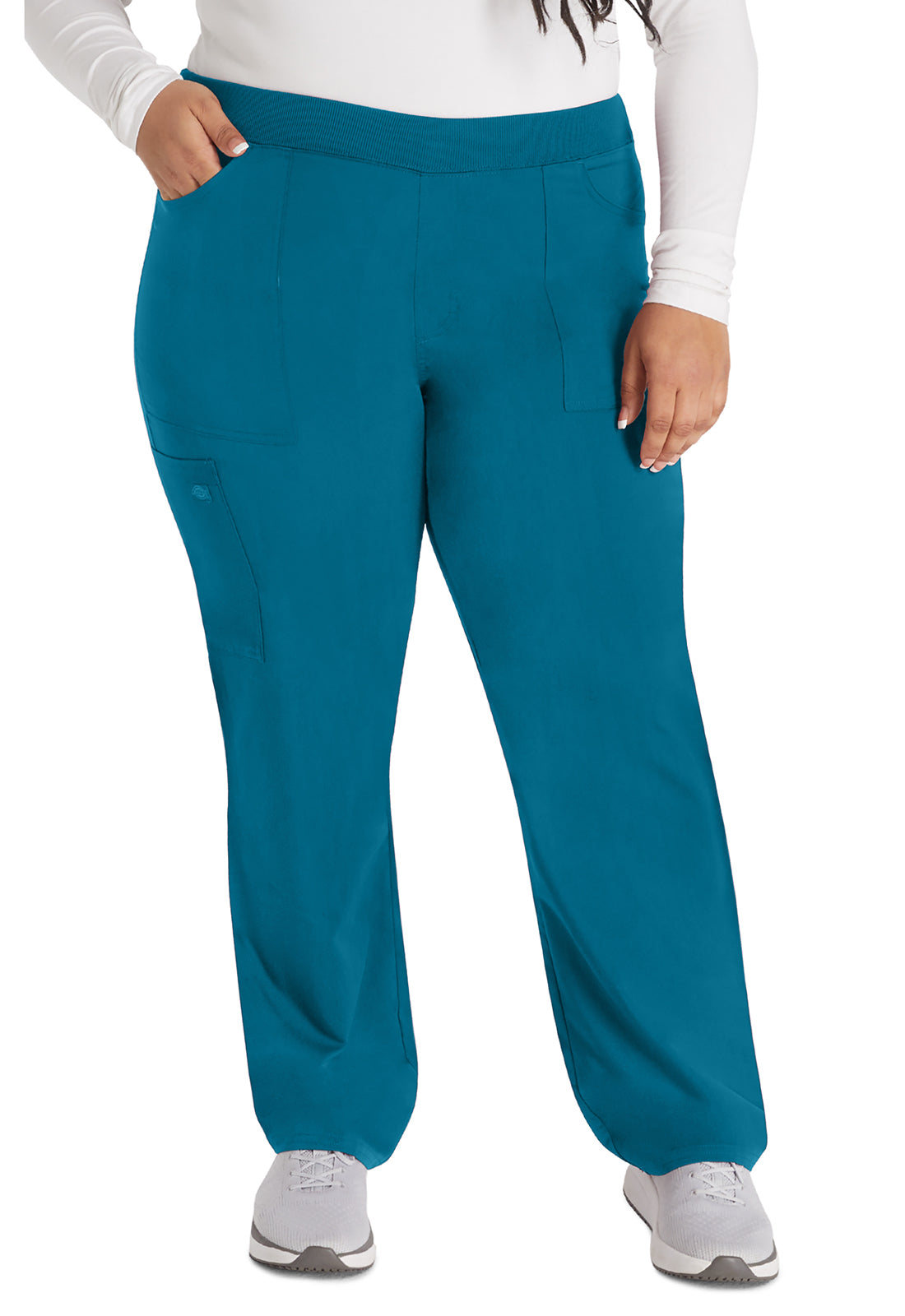 Women's Mid Rise Tapered Leg Pull-on Pant - Caribbean Blue