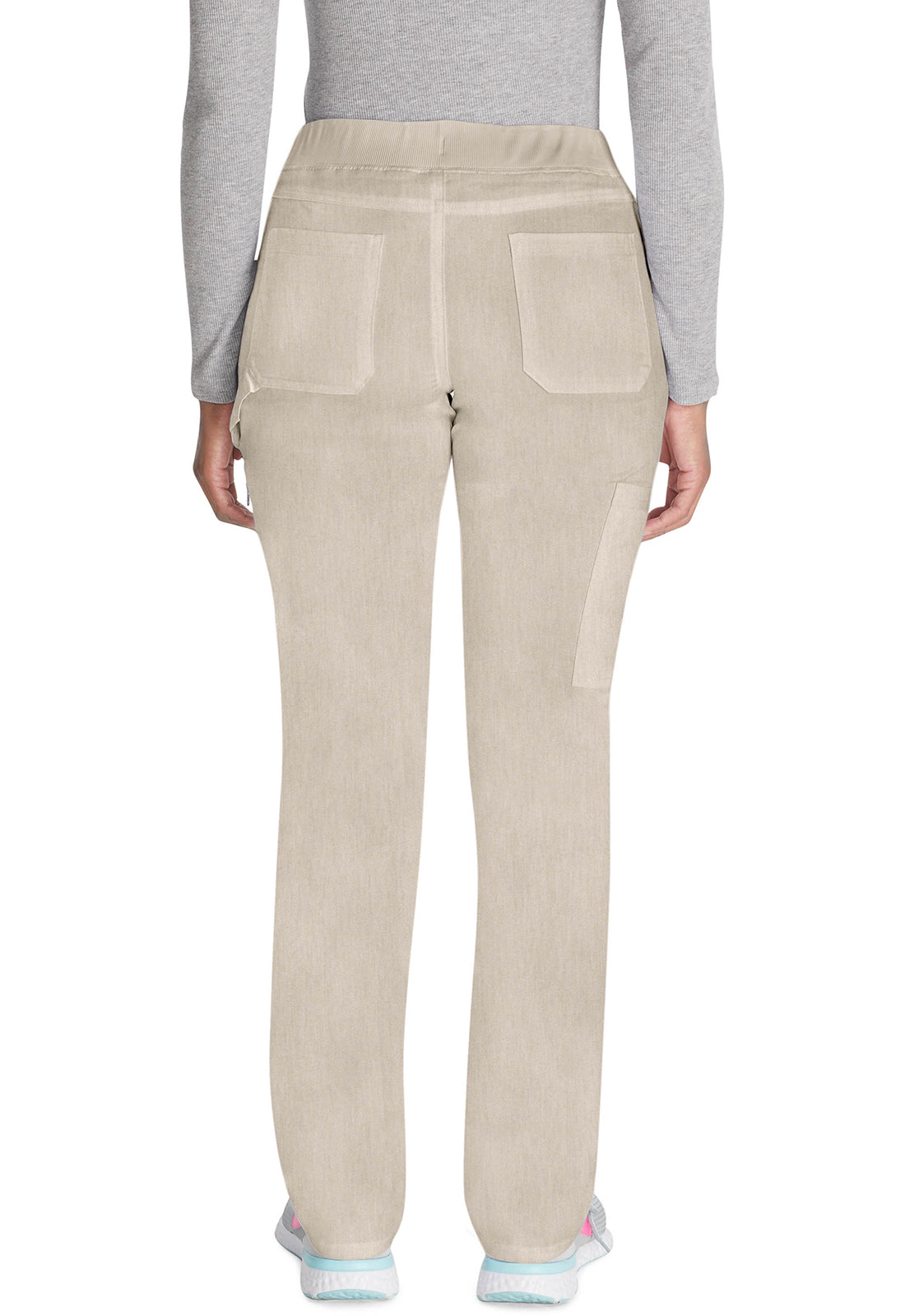 Women's Mid Rise Tapered Leg Pull-on Pant - Heather Blonde Wood