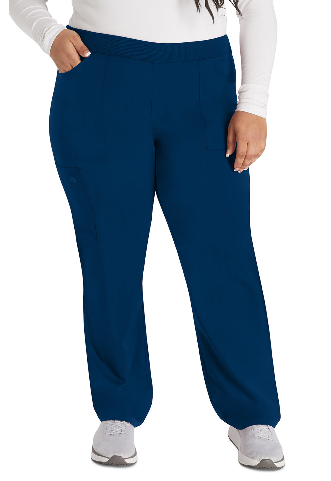 Women's Mid Rise Tapered Leg Pull-on Pant - Navy