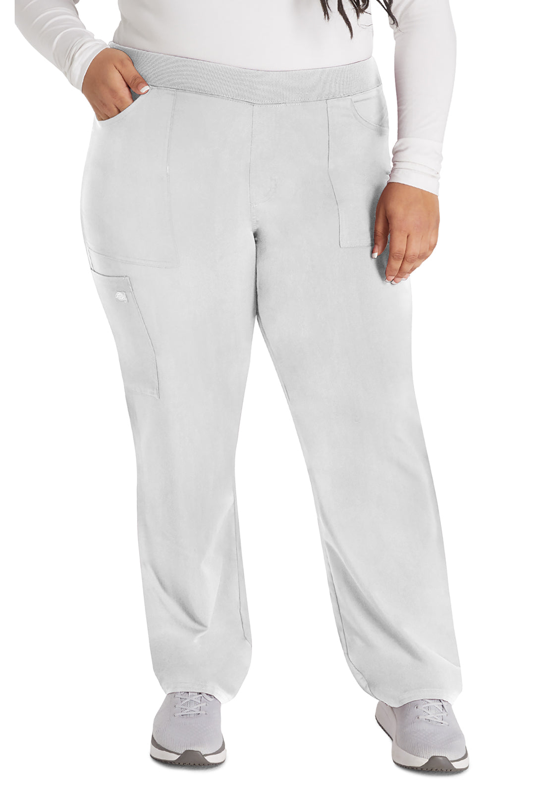 Women's Mid Rise Tapered Leg Pull-on Pant - White