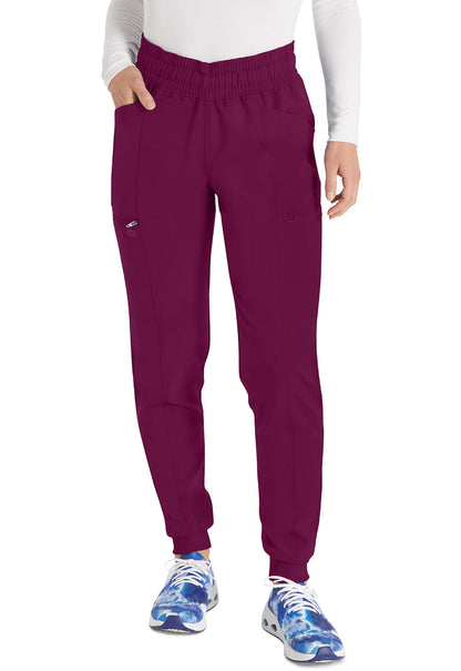 Women's Mid Rise Jogger Pant - Wine