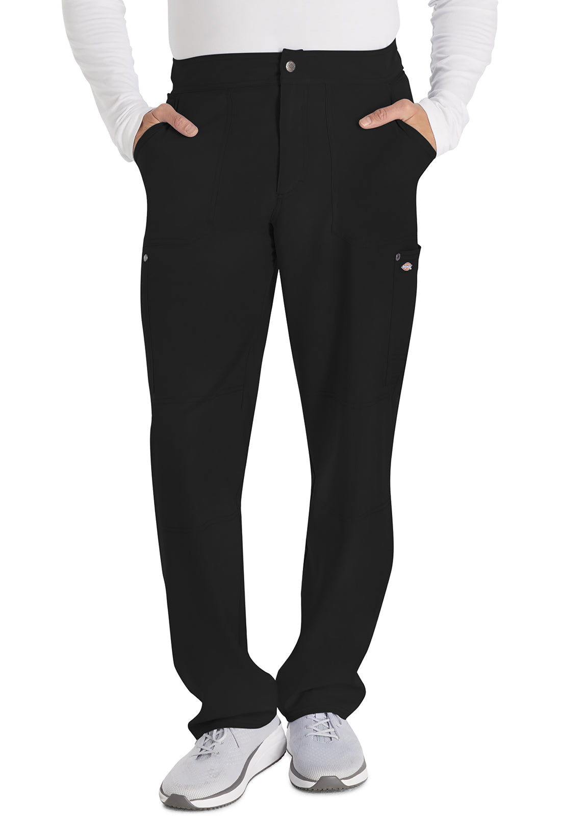 Men's Men's Mid Rise Zip Fly Straight Leg Pant - Black