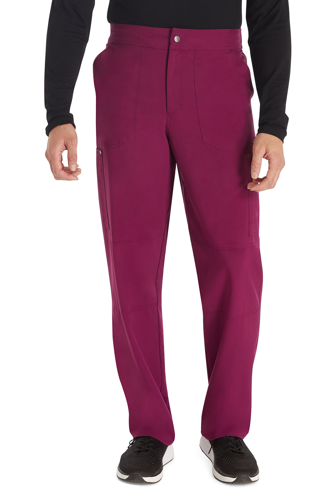 Men's Men's Mid Rise Zip Fly Straight Leg Pant - Wine