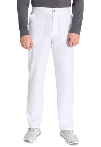 Men's Men's Mid Rise Zip Fly Straight Leg Pant - White