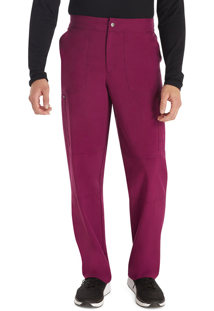 Men's Men's Mid Rise Zip Fly Straight Leg Pant - Wine