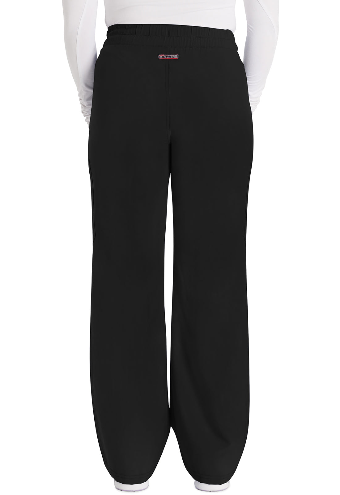 Women's Mid Rise Zip Fly Wide Leg Cargo Pant - Black