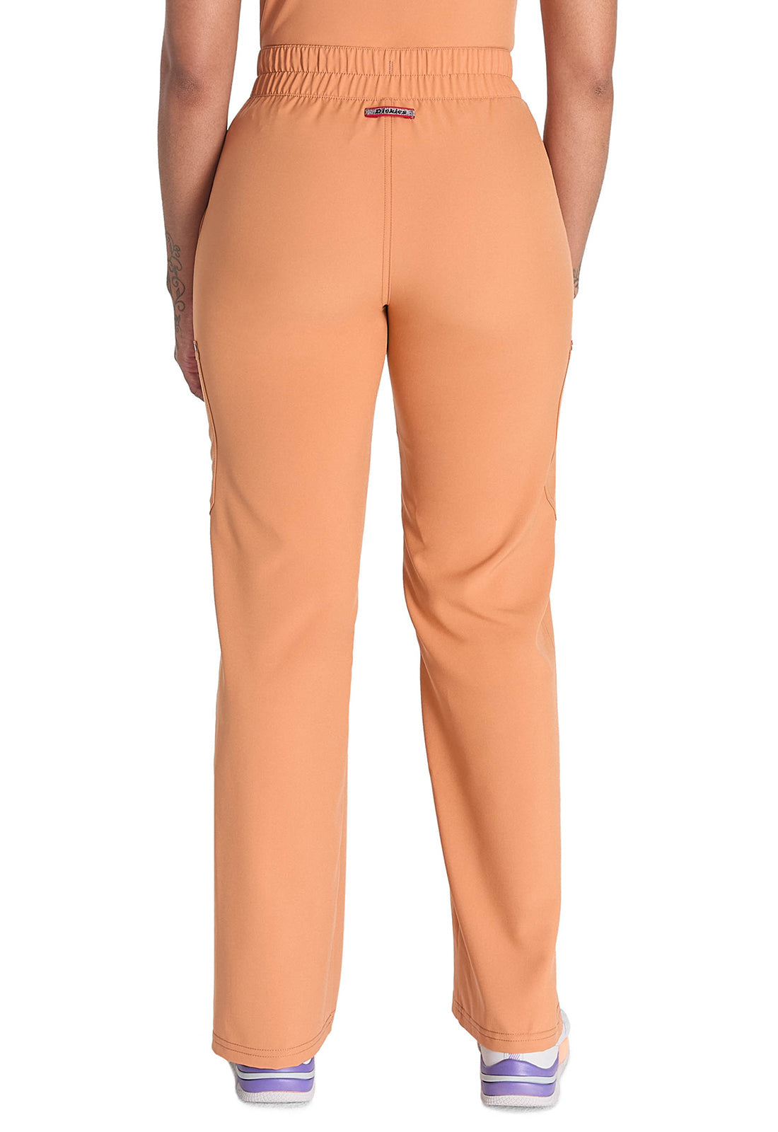 Women's Mid Rise Zip Fly Wide Leg Cargo Pant - Ginger Glow