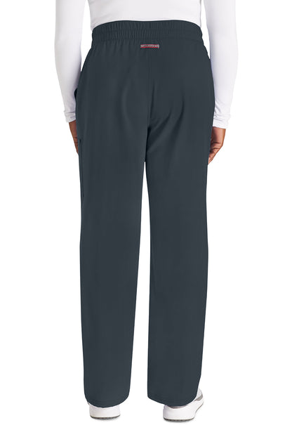 Women's Mid Rise Zip Fly Wide Leg Cargo Pant - Pewter