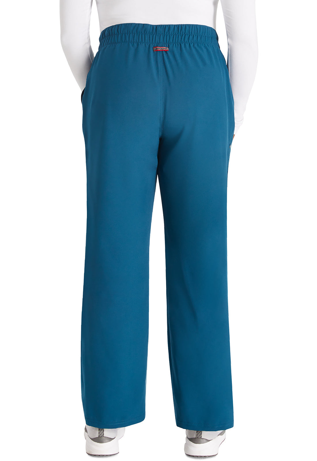Women's Mid Rise Zip Fly Wide Leg Cargo Pant - Caribbean Blue