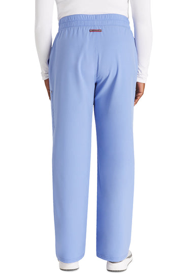Women's Mid Rise Zip Fly Wide Leg Cargo Pant - Ciel
