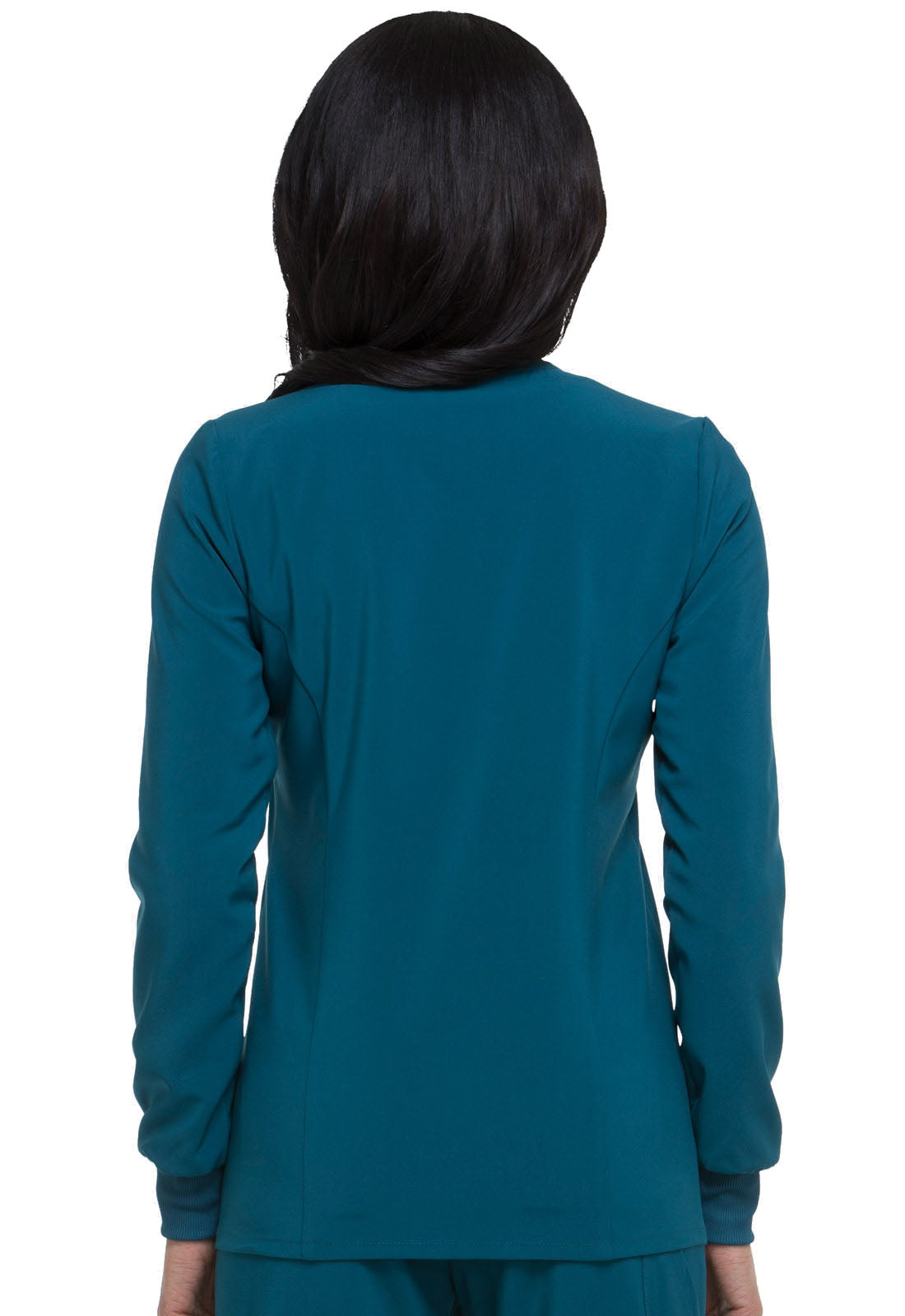 Women's Snap Front Warm-up Jacket - Caribbean Blue