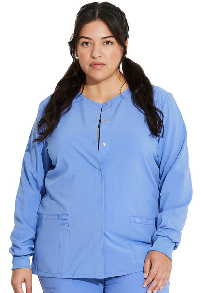 Women's Snap Front Warm-up Jacket - Ciel