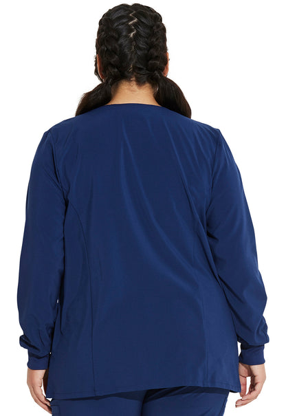 Women's Snap Front Warm-up Jacket - Navy