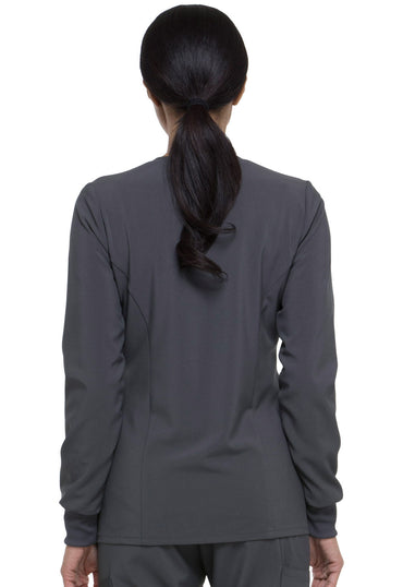 Women's Snap Front Warm-up Jacket - Pewter