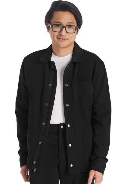 Men's Men's Zip Front Fleece Jacket - Black