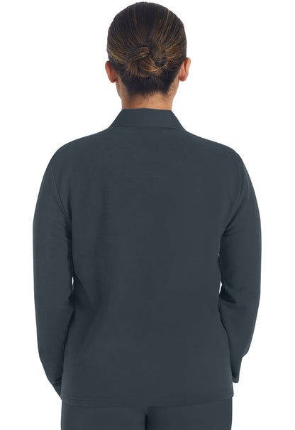 Women's Zip Front Fleece Jacket - Pewter