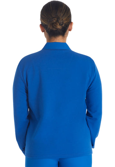 Women's Zip Front Fleece Jacket - Royal