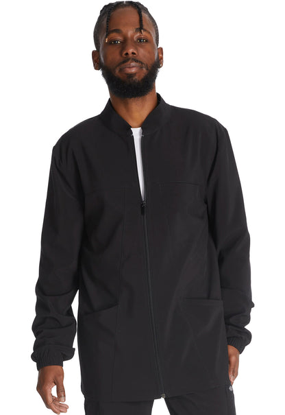 Men's Men's Zip Front Jacket - Black