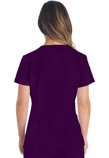 Women's V-Neck Top - Eggplant