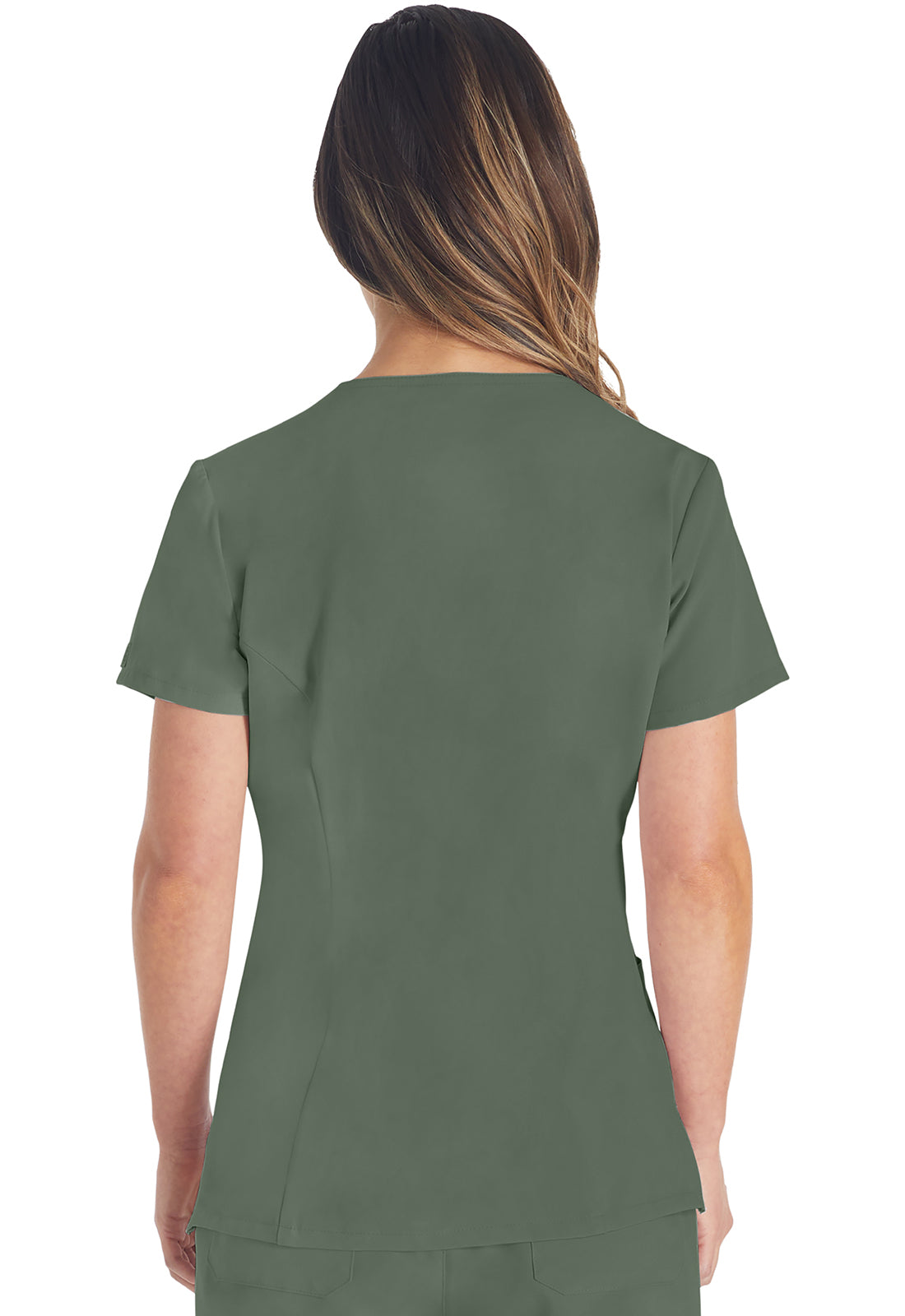 Women's V-Neck Top - Olive