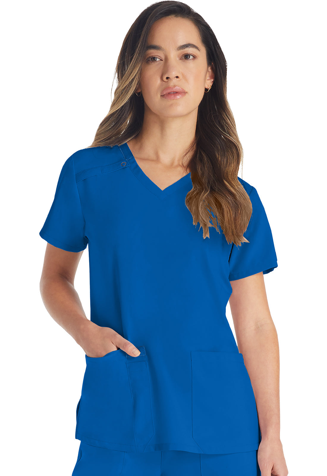 Women's V-Neck Top - Royal