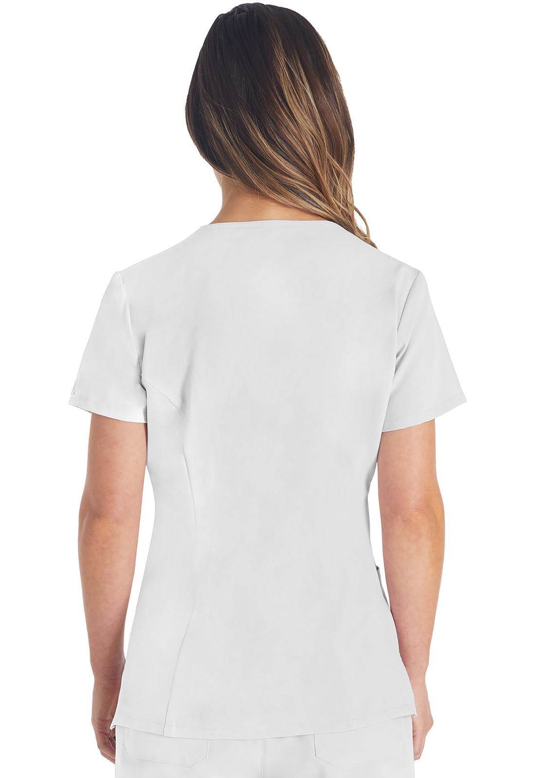 Women's V-Neck Top - White