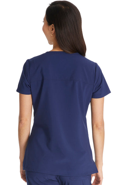 Women's Mock Wrap Top - Navy