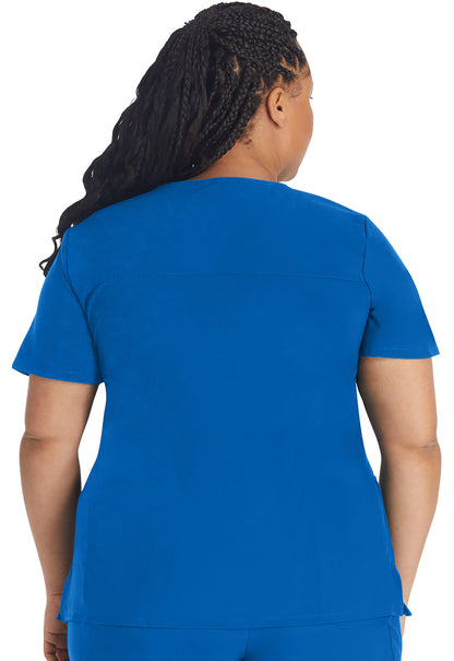 Women's Mock Wrap Top - Royal