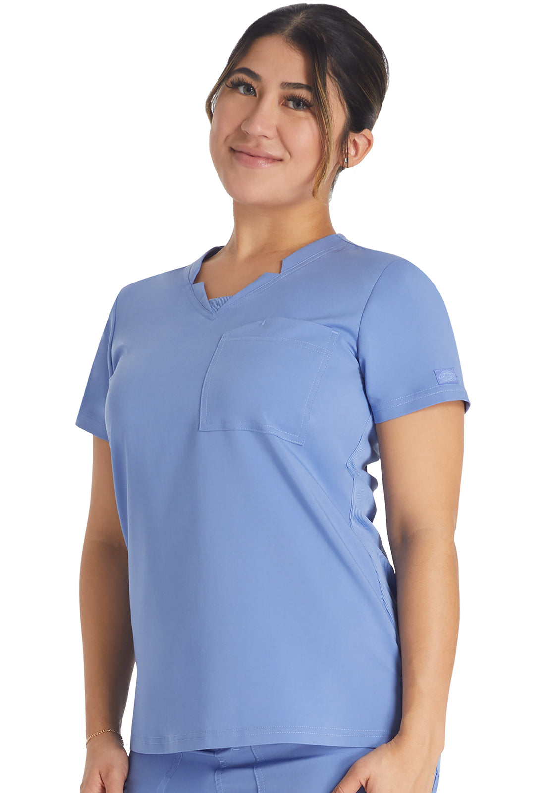 Women's Notched V-Neck Top - Ciel