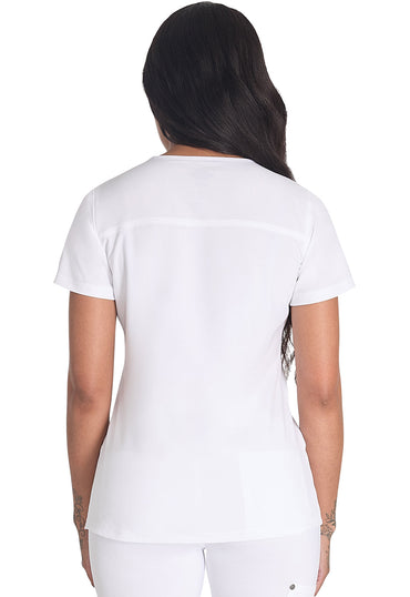 Women's V-Neck Top - White