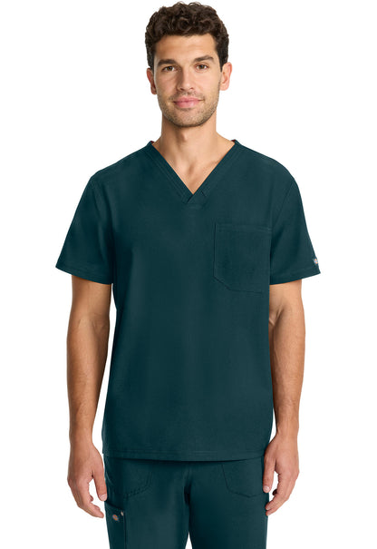 Men's Men's Tuck-in V-neck Top - Caribbean Blue