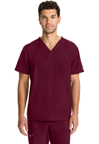 Men's Men's Tuck-in V-neck Top - Wine