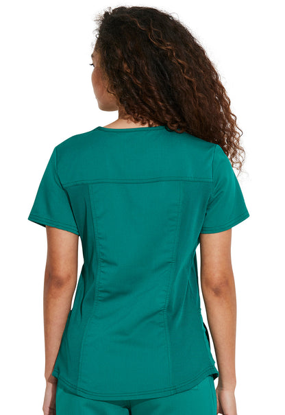 Women's V-Neck Top - Hunter Green