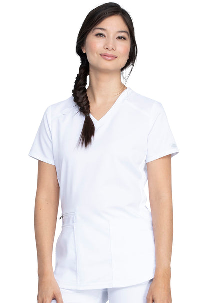 Women's V-Neck Top - White