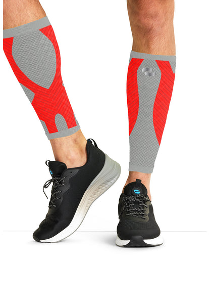 Unisex Calf Sleeve 10-15 mmHg Compression - Vapor/Firebird Red