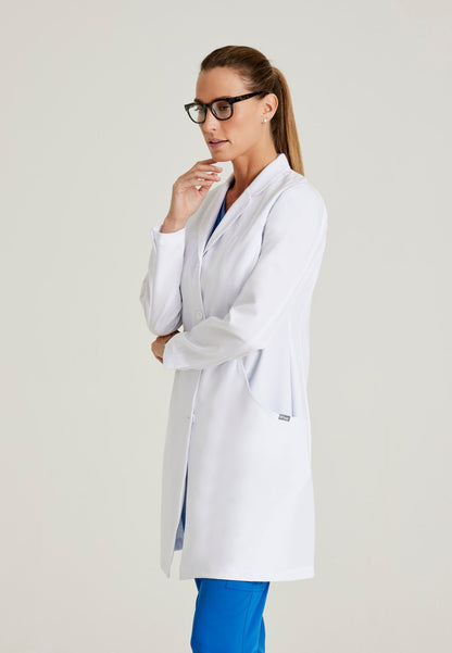 Penelope Lab Coat - White - Jen's Scrubs